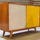 Yellow U 452 sideboard by Jiri Jiroutek for Interier Praha 1960