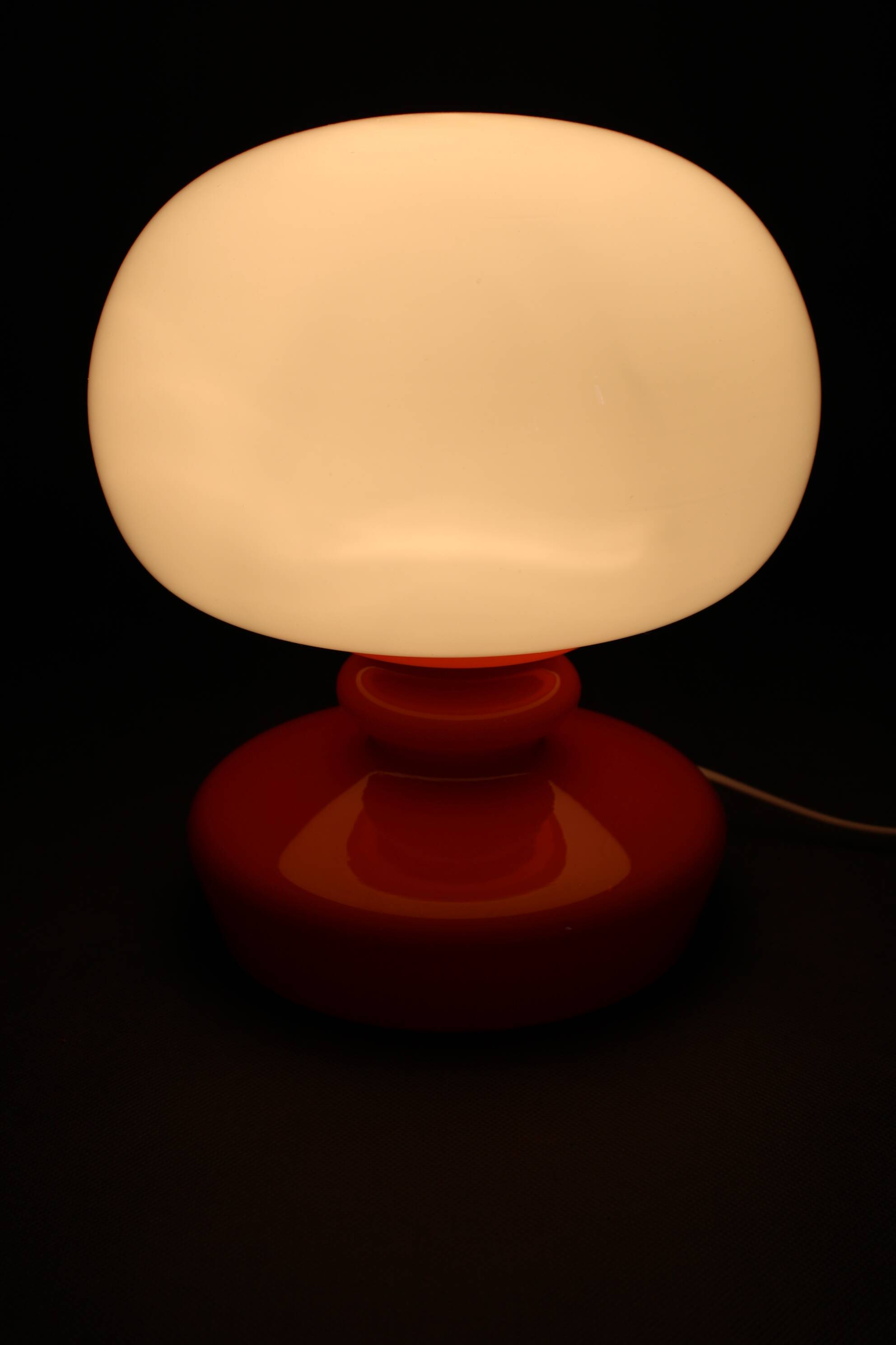 1970s Stepan Tabery Opaline Glass  Table Lamp, Czechoslovakia