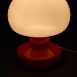 Lampe de table en verre opalin Stepan Tabery des années 1970, Tchécoslovaquie
