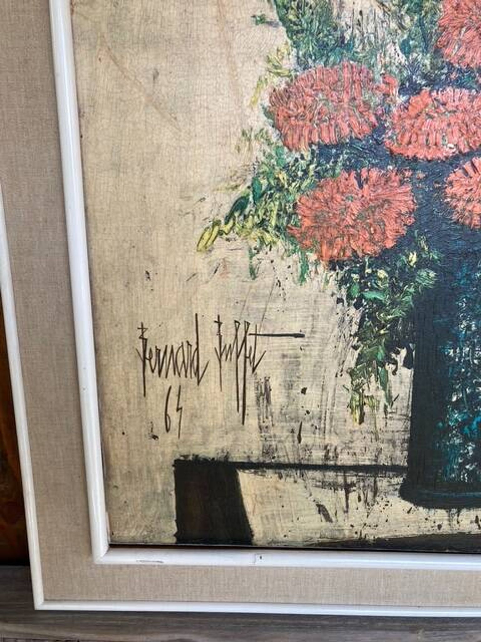 "Bernard Buffet" painting oil reproduction certified and numbered