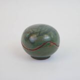Small enamelled ceramic box empty pocket