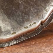 Large silver-plated serving tray, late 19th century.