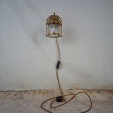 Vintage wallmounted brass lamp from a ship.