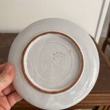 Old Pair of Ceramic Cups Vallauris by Auguste Fazio Pottery 1950 Geometric