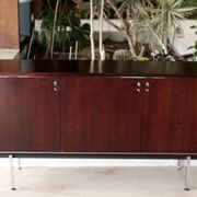 Sideboard solid wood and steel, France, cira 1970, Negroni edition