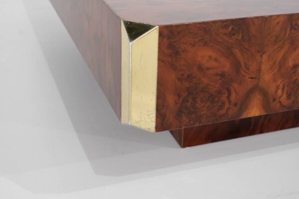Table basse '' Alveo ''  attribuée à Willy Rizzo pour Mario Sabot, Italie