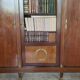 Large antique library from the Empire/Napoleon III period in mahogany and gilded bronze.
