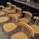 Old bistro chairs in curved beech from the 1950s
