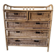 Commode rotin années 70