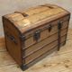 Antique curved transport trunk circa 1900 B.Vinay