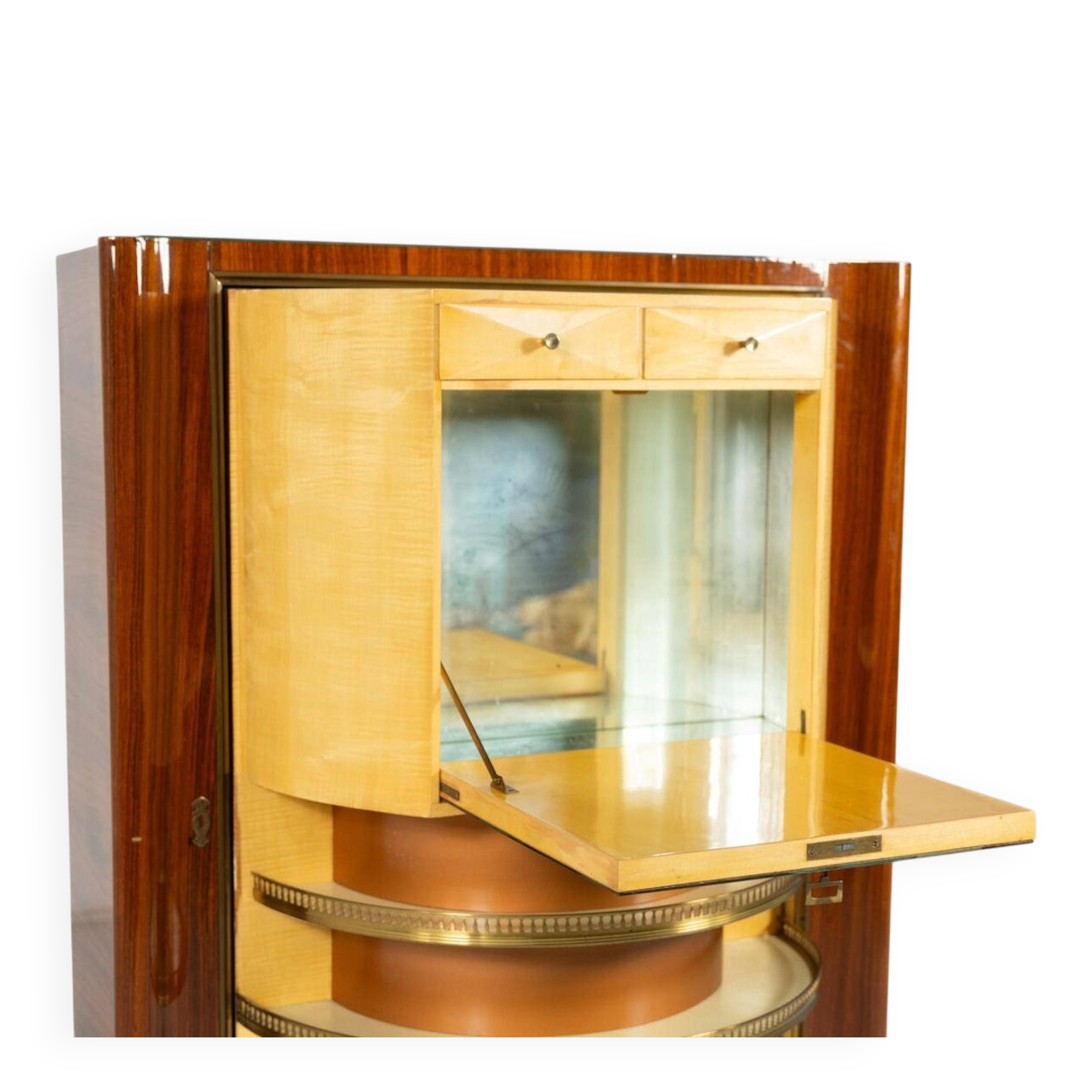 Mid-century modern bar cabinet by Paolo Buffa, 1950s.