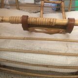 Baby wicker cradle