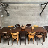 Old 3m fir farm table late 19th early 20th
