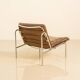 "SZ07" brown leather armchair by Martin Visser for Spectrum 60's
