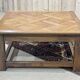 Table basse en chêne des années 1950