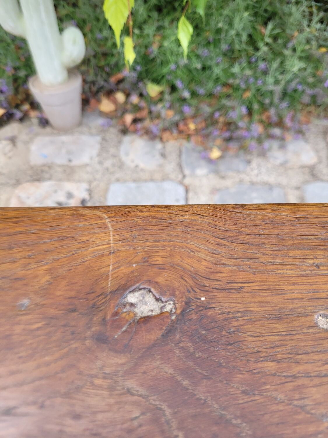 Pair of solid oak benches