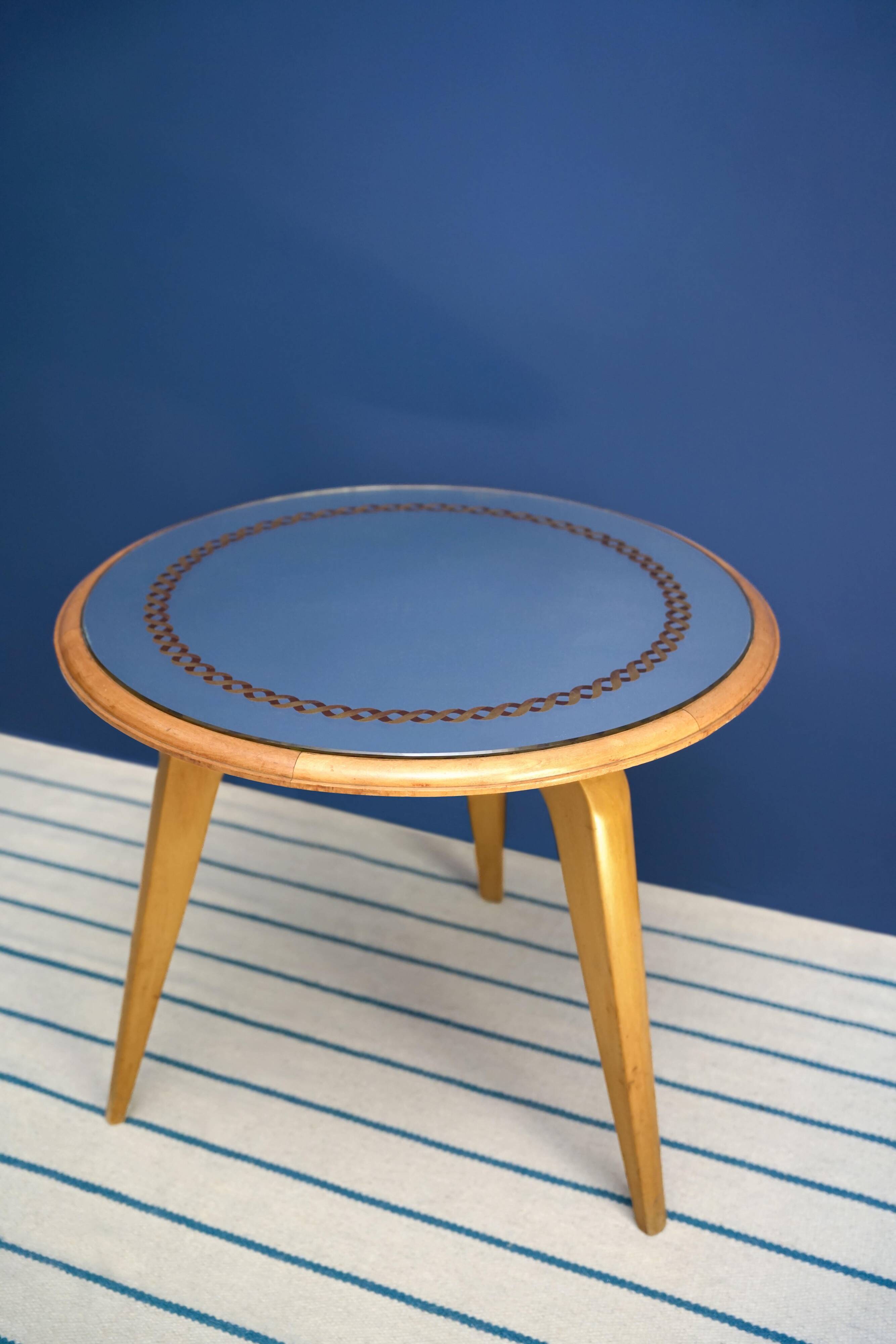 Maison Jansen Table by Gueridon with Mirror