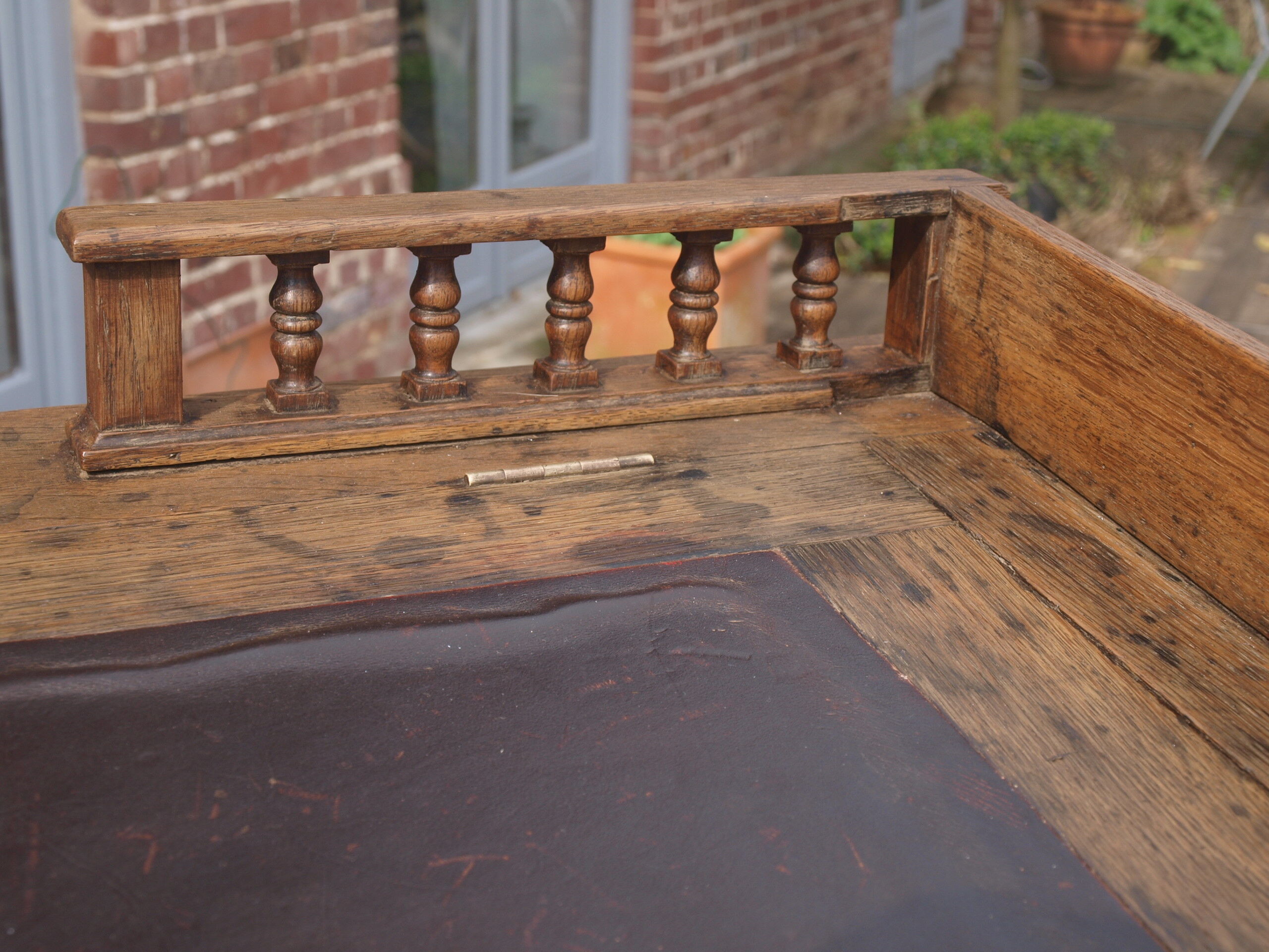 Oak writing desk