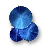 Straw marquetry nesting tables