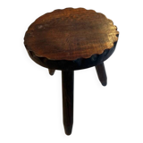 Vintage rustic tripod stool