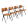 Wim Rietveld Pyramid dining chairs Ahrend de Cirkel The Netherlands 1960