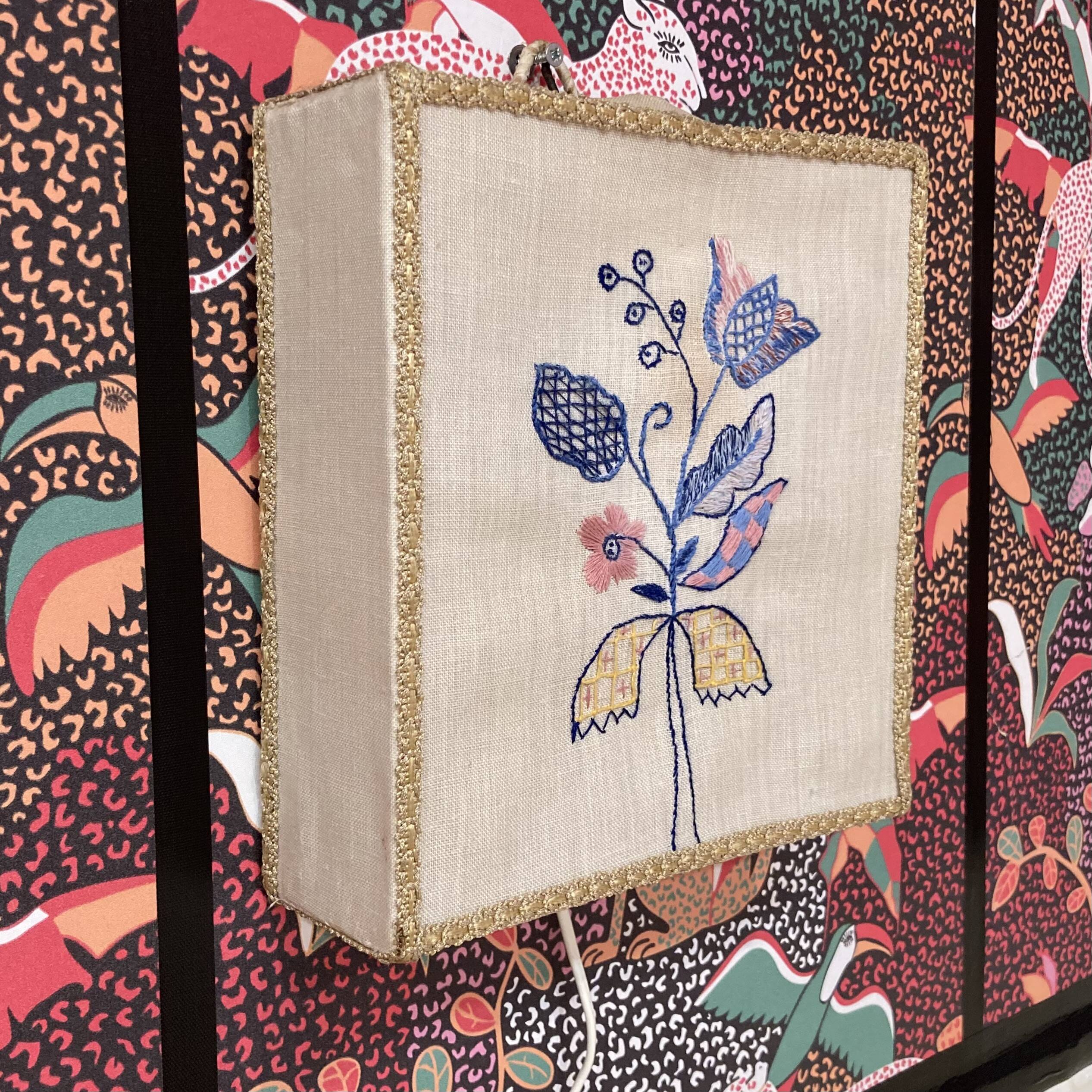 Applique embroidery, Scandinavian design, 1950s