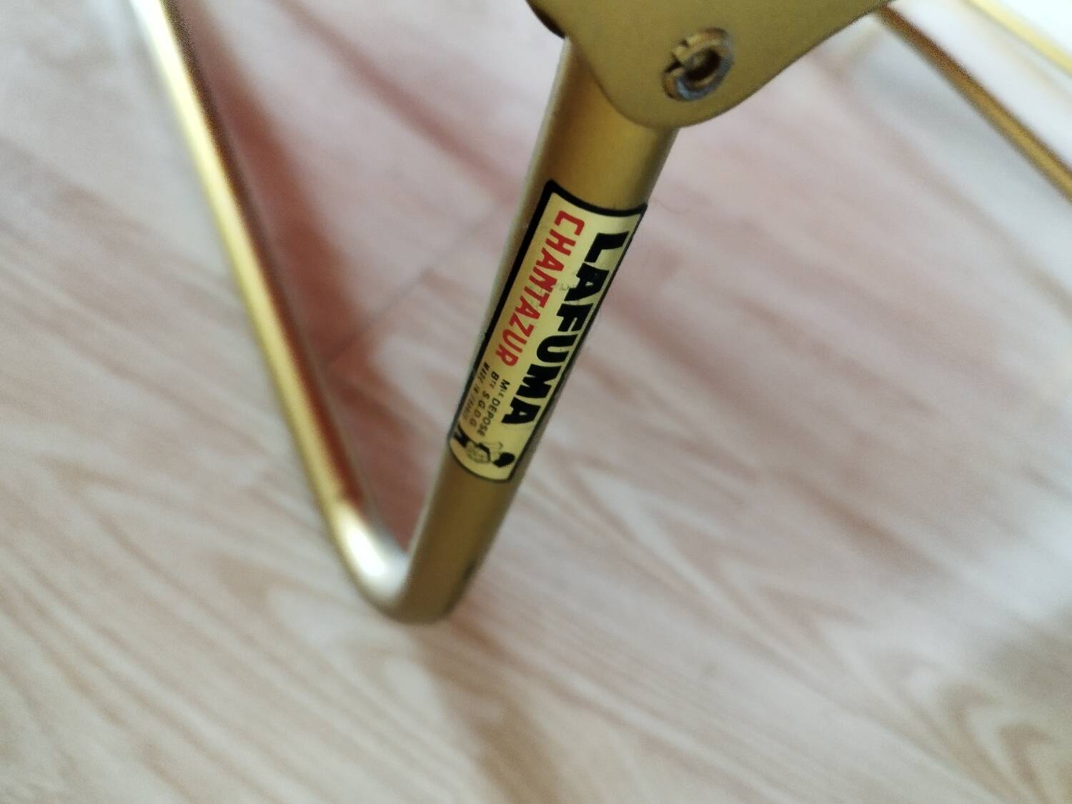 Deckchair deck chair Lafuma camp bed with flowers