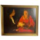 De la Tour, HST reproduction The Newborn gilded frame 20th century
