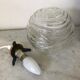 Vintage glass ball suspension