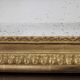 Golden gold leaf XIX mirror with an ancient bevelled ice cream 77x131cm