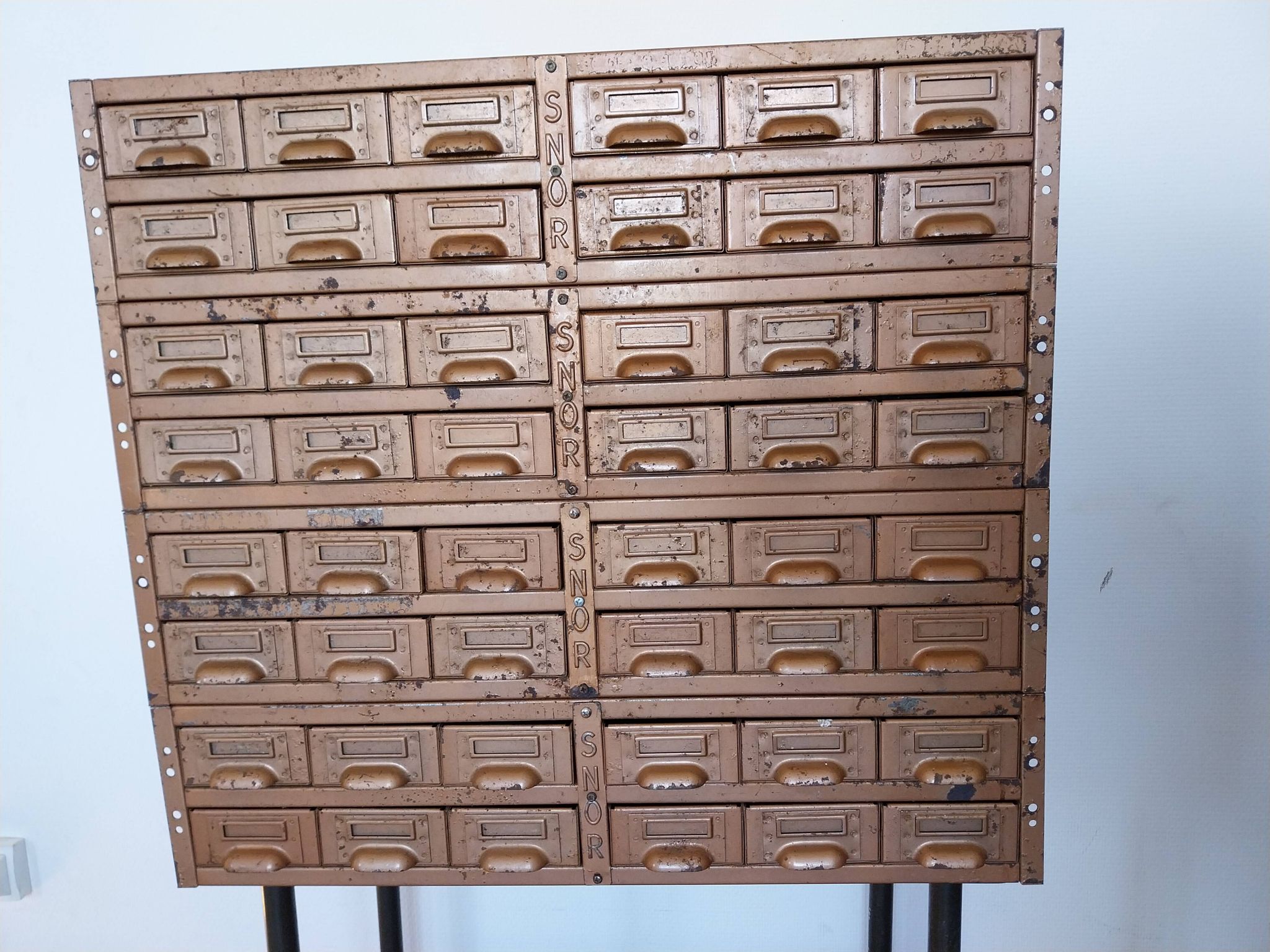 Industrial workshop cart with metal drawer cabinet S.N.O.R.