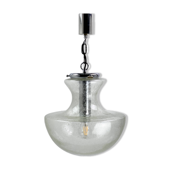 Murano glass pendant light (Mazzega) for Doria, 1960s.