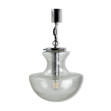 Murano glass pendant light (Mazzega) for Doria, 1960s.