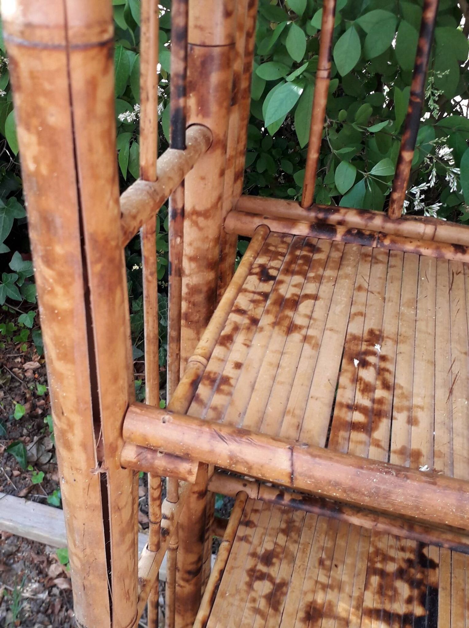 Etagère bambou pliable