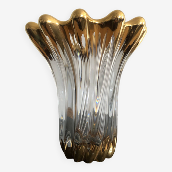 Art deco crystal vase