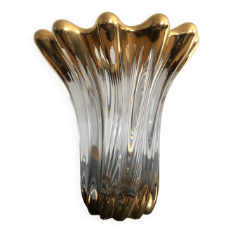 Art deco crystal vase