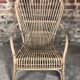 Fauteuil en rotin vintage