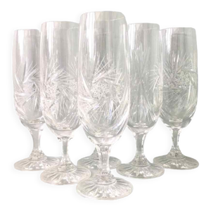 Set de 7 flûtes à champagne en