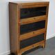 German Oak Bookcase with Folding Doors In Style of Globe Wernicke, ca 1930s
