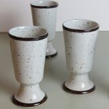 6 mazagrans in speckled sandstone