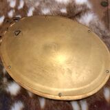 Oval mirror in gilded wood, 31x21 cm