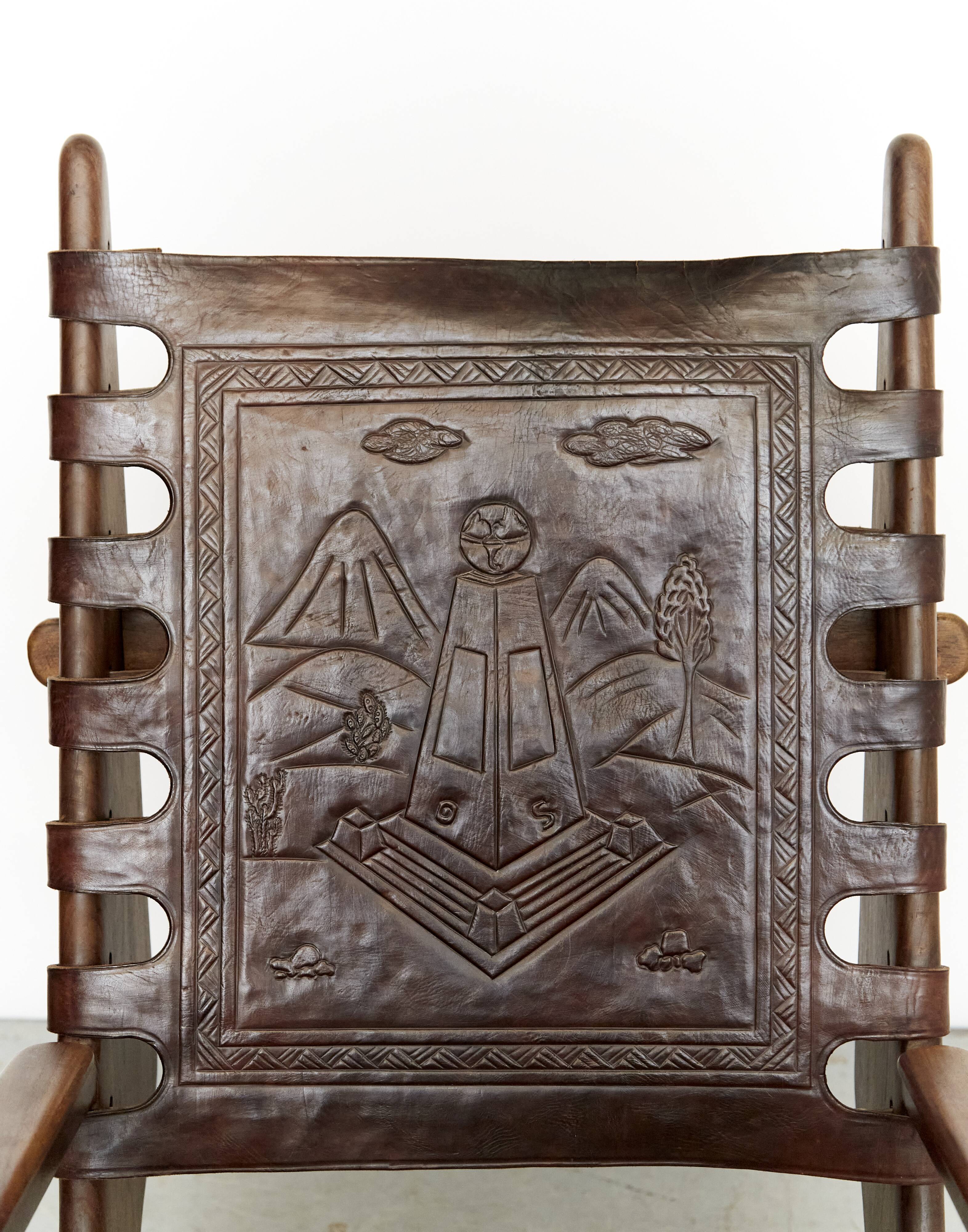 Angel I. Pazmino rocking chair for Muebles de Estilo