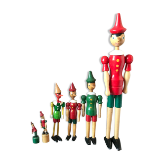 Figurines pinnochio vintage