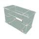 Vintage 1970s Plexiglas rolling serving table