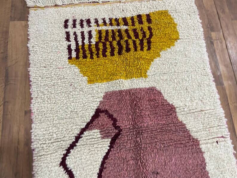 Handwoven wool Berber rug 150/250 cm