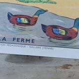 School poster two/back 76 x 56 - reading sheet the farm / construction