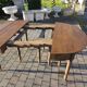 12-foot round oak table with 7 extensions / 20 people