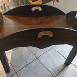 Malouinière coffee table in solid mahogany