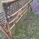 Vintage rattan bench from the 60s