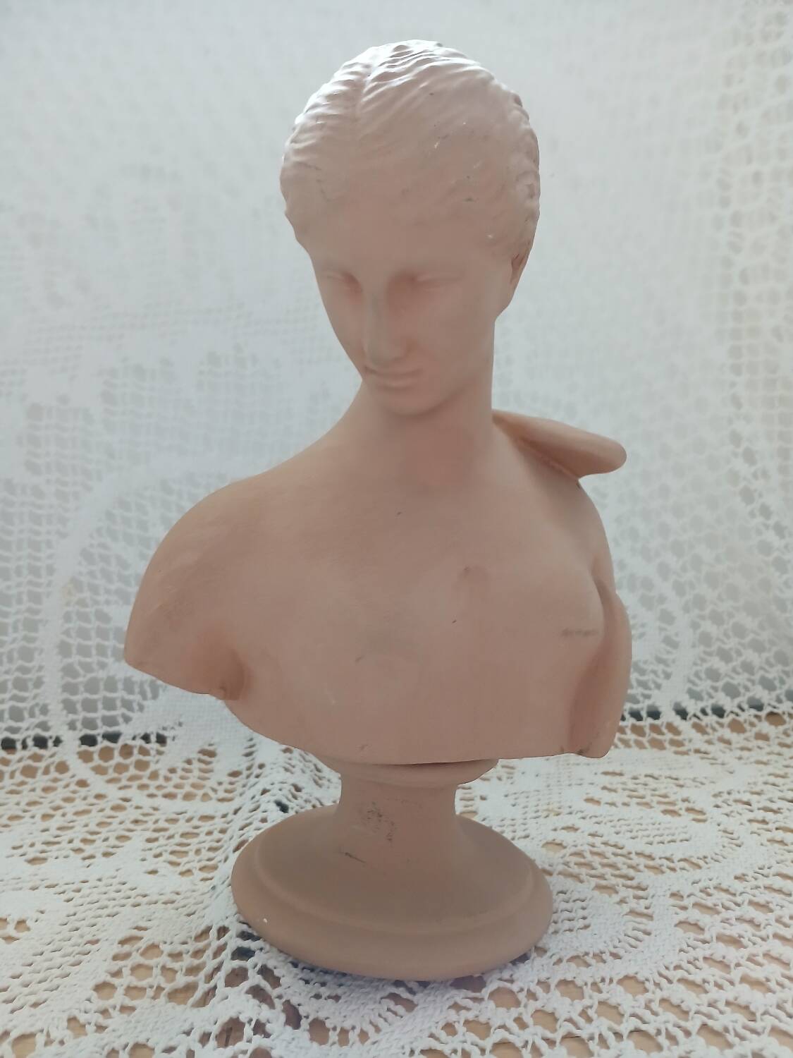 Terracotta bust of a woman